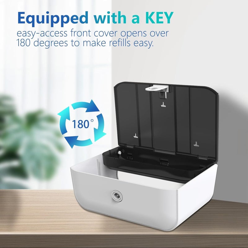 pollock Commercial Paper Towel Dispenser Holder Wall Mount, Multi-fold Trifold C Fold Hand Towel Dispenser, Bathroom Paper Towel Dispenser, Toilet Paper Napkin Holder - Image 4